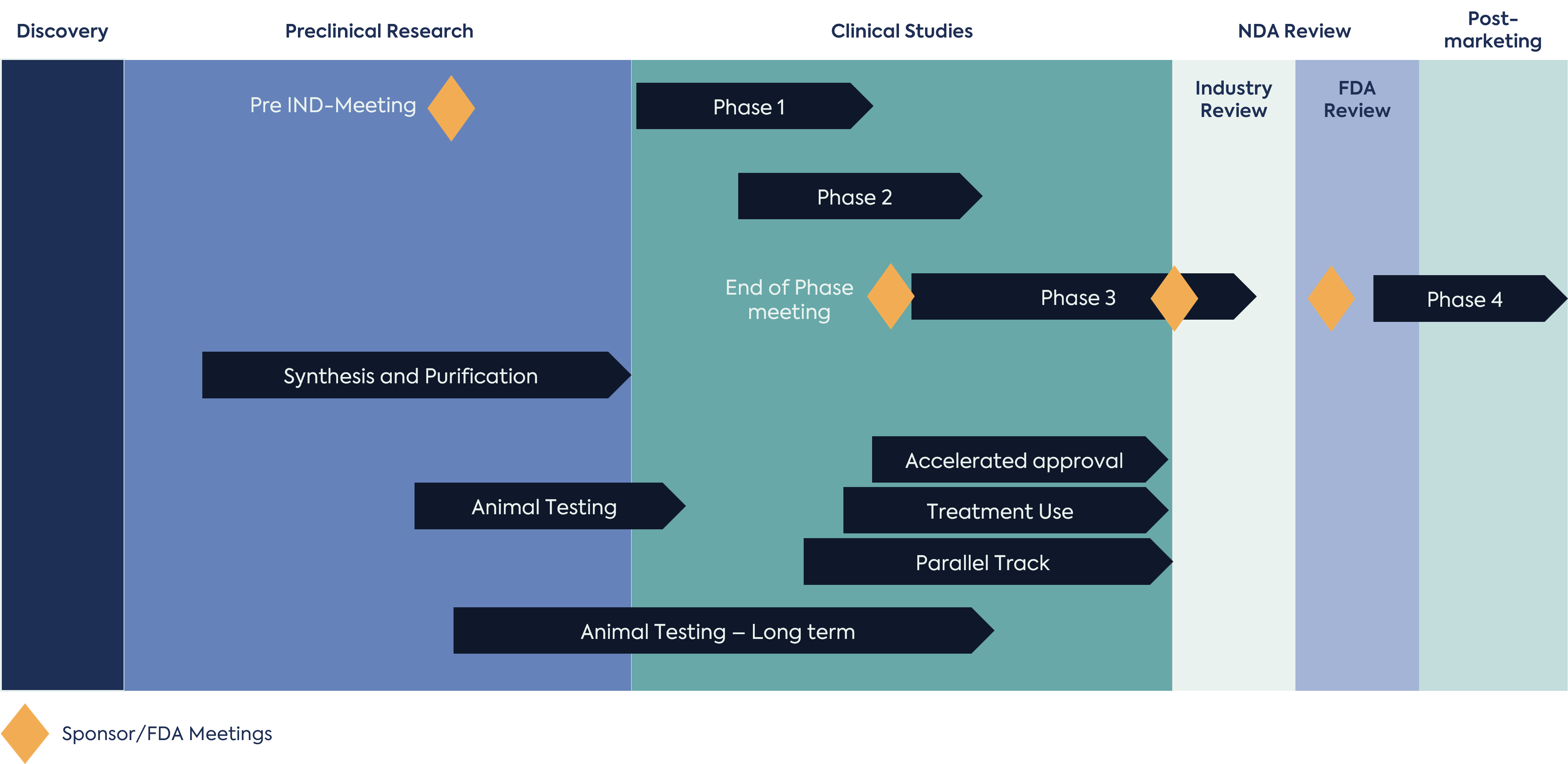Figure 1 - Drug Development Process & Sponsor Engagement